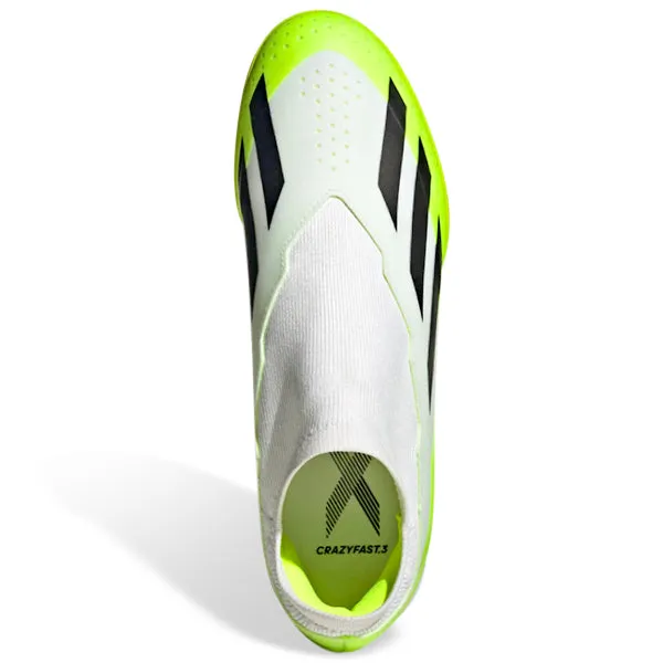 adidas X Crazyfast.3 LL Turf Soccer Shoes (White/Lucid Lemon)