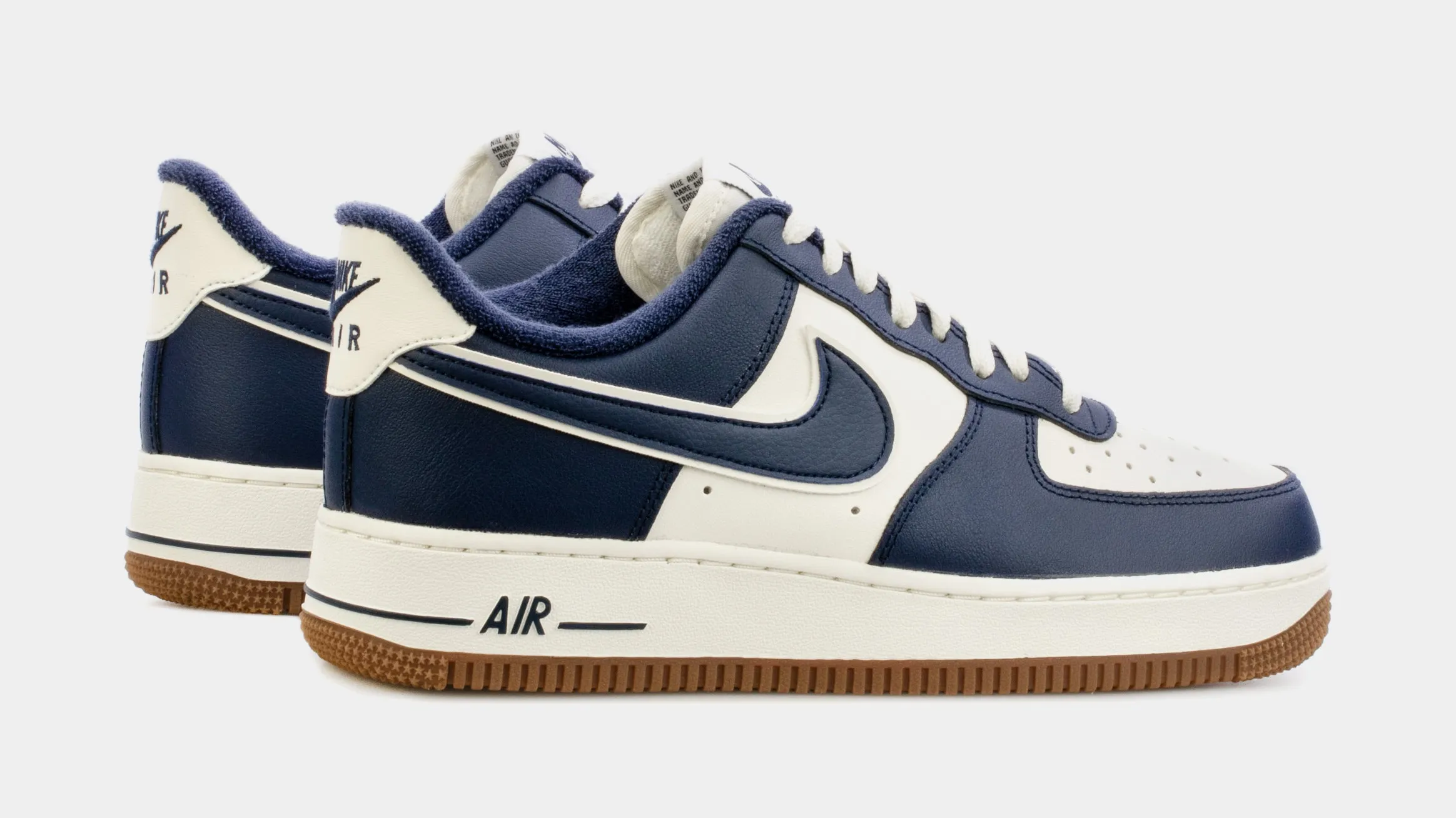 Air Force 1 07 LV8 Mens Basketball Shoes (Navy Blue/White)