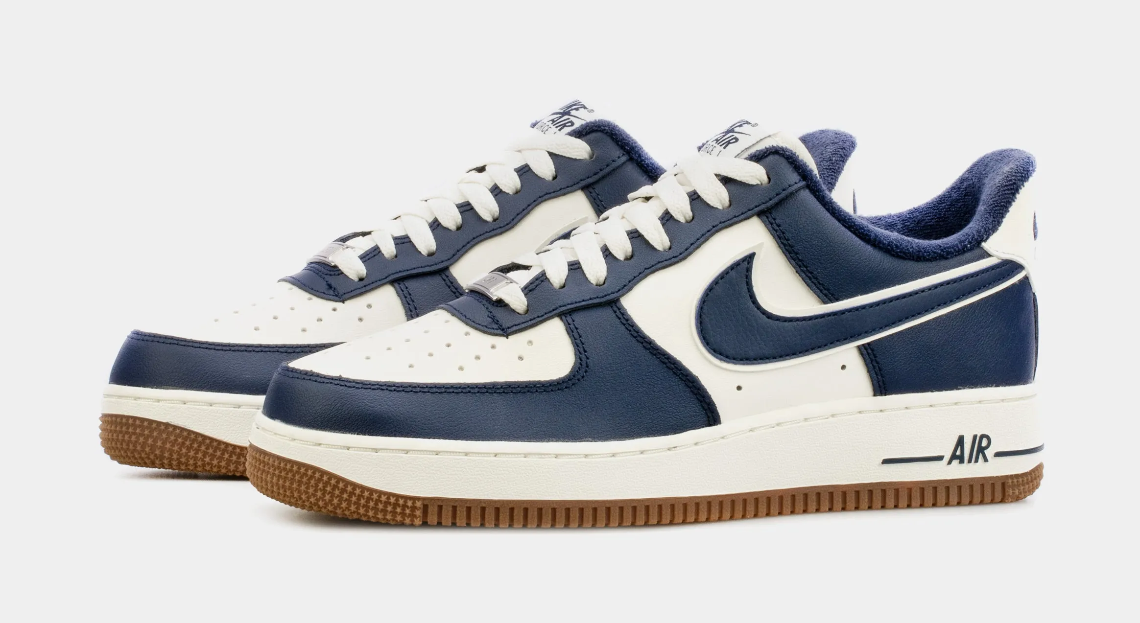 Air Force 1 07 LV8 Mens Basketball Shoes (Navy Blue/White)