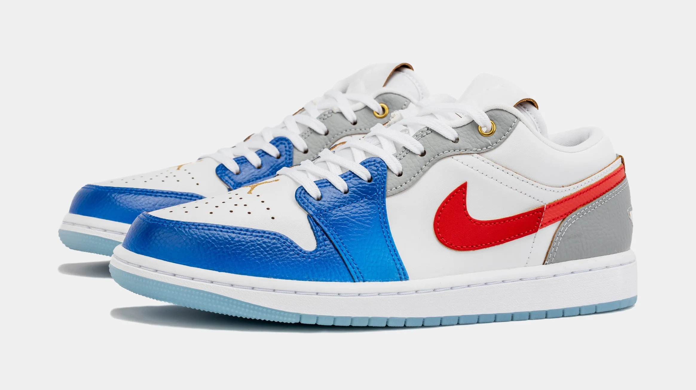 Air Jordan 1 Retro Low SE Mens Lifestyle Shoes (White/Game Royal/University)