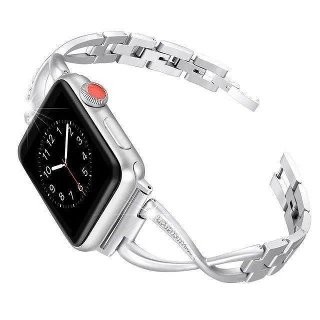 Apple Watch Band Women's Cuff Crystal Diamond Bracelet