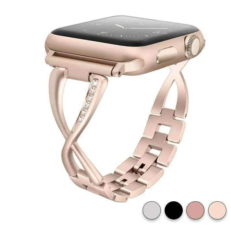 Apple Watch Band Women's Cuff Crystal Diamond Bracelet