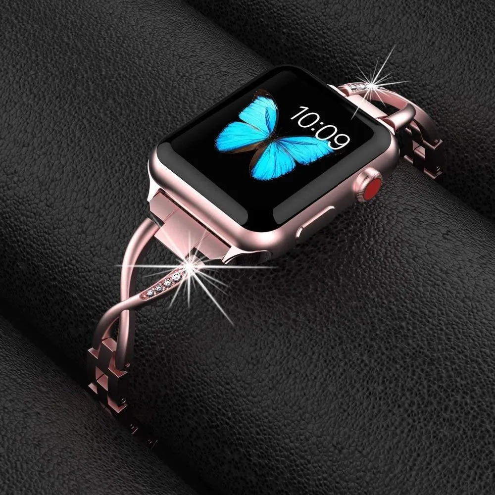 Apple Watch Band Women's Cuff Crystal Diamond Bracelet