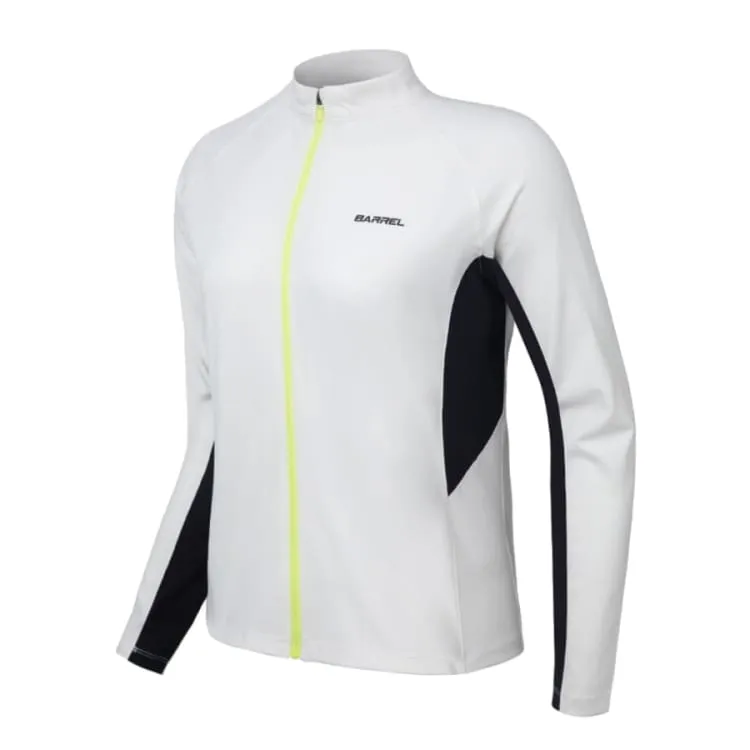 Barrel Women Motion Zip-Up Rashguard-WHITE