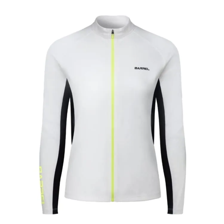 Barrel Women Motion Zip-Up Rashguard-WHITE