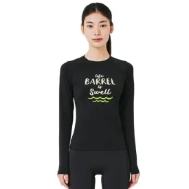 Barrel Women Vibe Swell Rashguard-BLACK