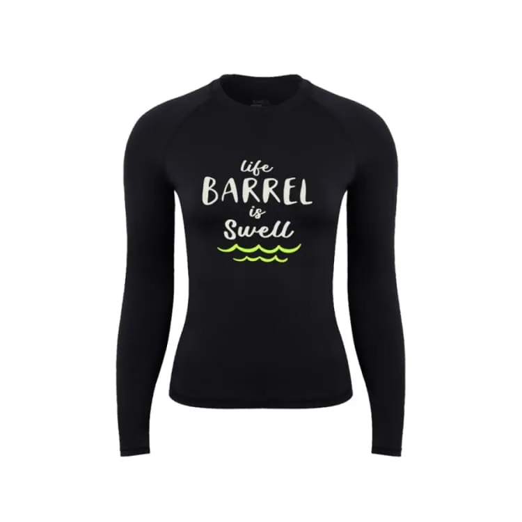 Barrel Women Vibe Swell Rashguard-BLACK