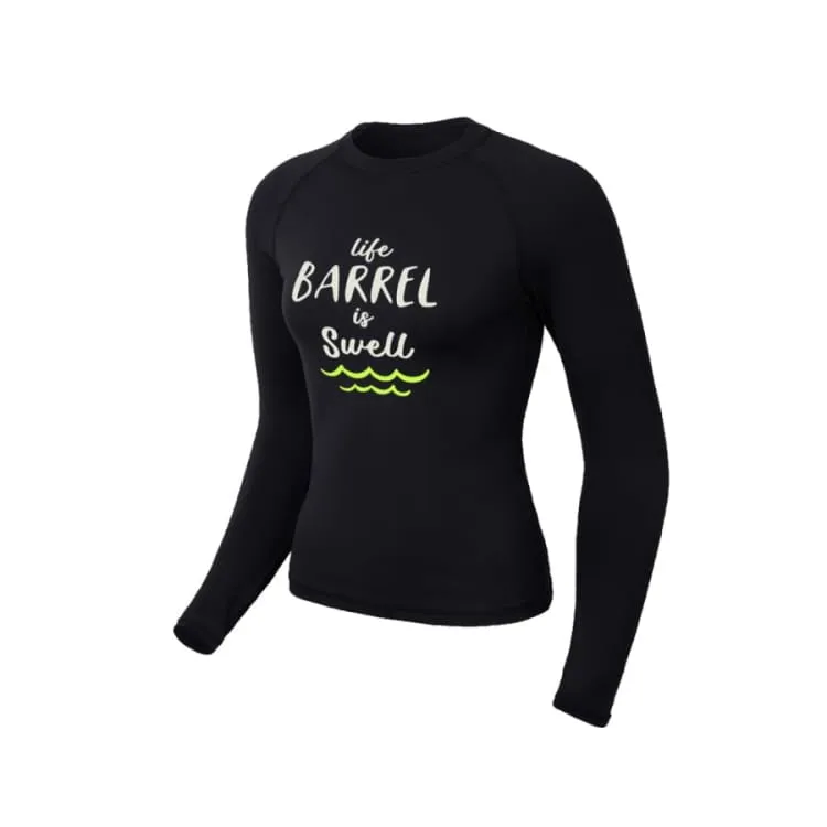 Barrel Women Vibe Swell Rashguard-BLACK