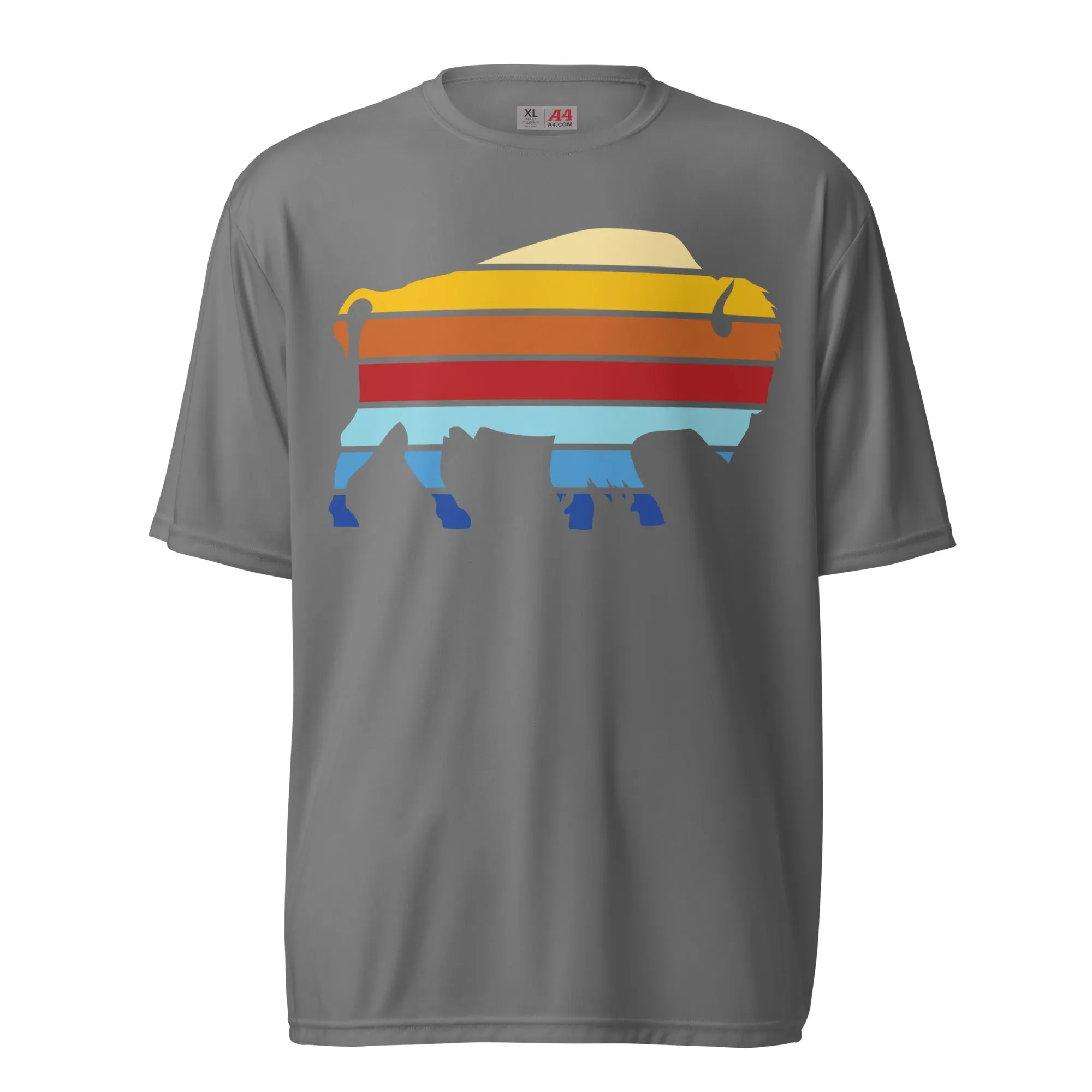 Bull Bison Stack Performance T-Shirt