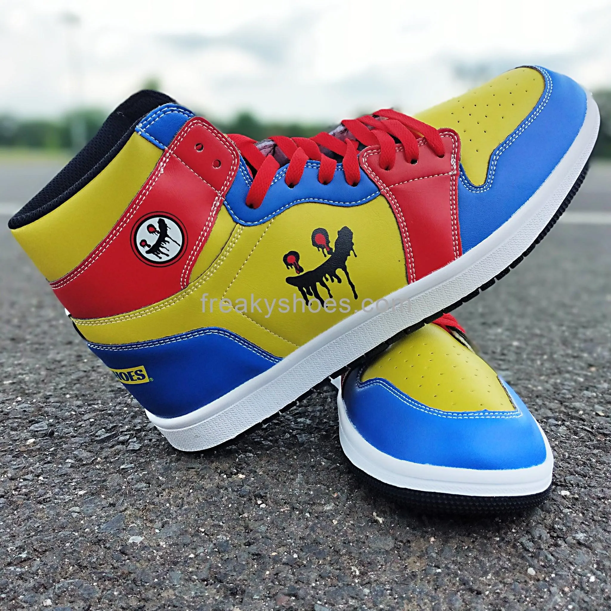 Freaky Shoes Blue Yellow