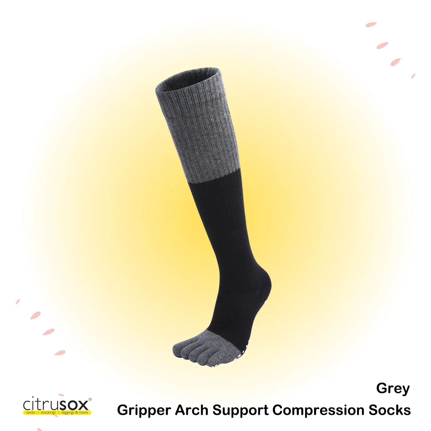 Gripper Arch Support Compression Knee Socks