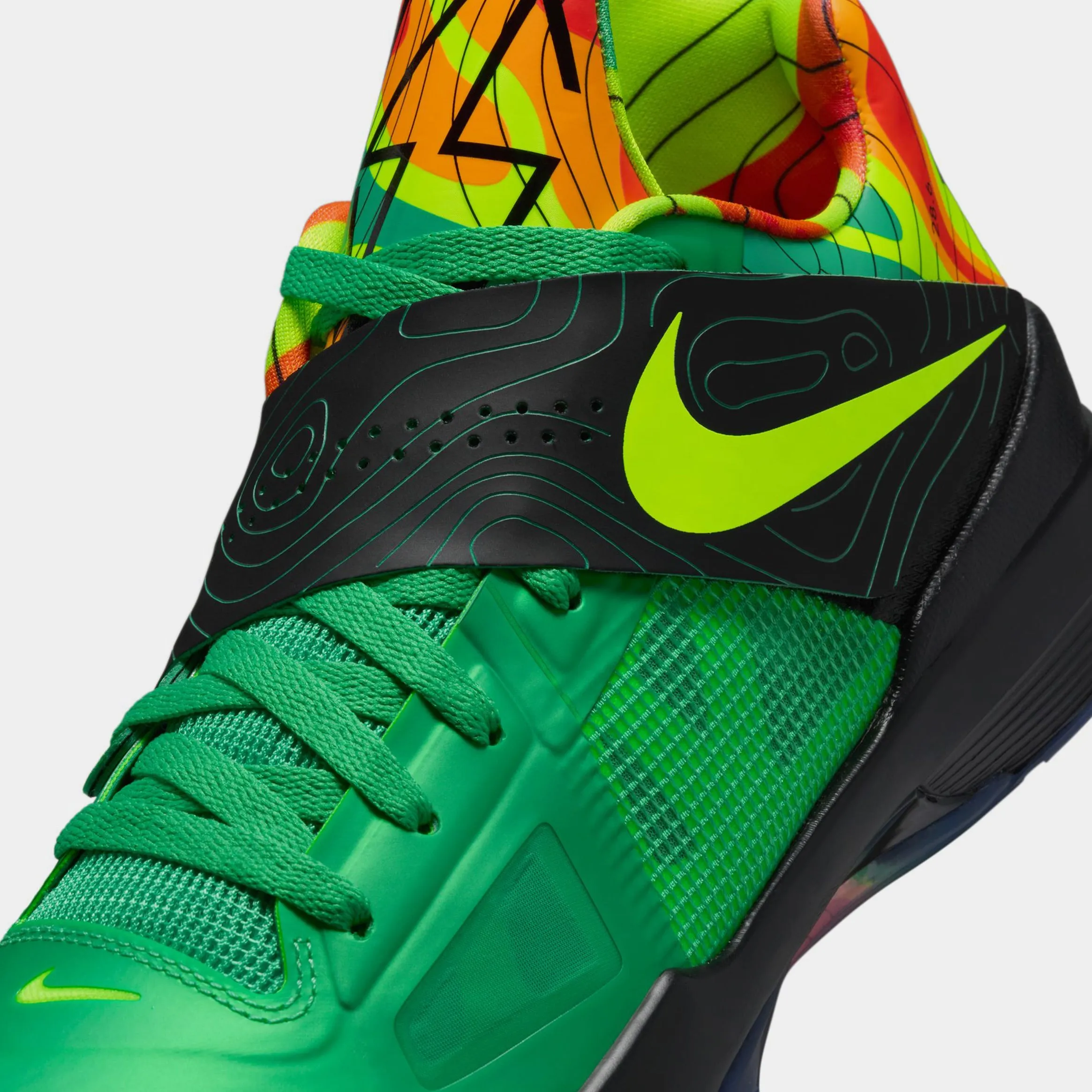 KD IV Weatherman Mens Basketball Shoes (Lush Green/Volt/Black/Team Orange) Free Shipping