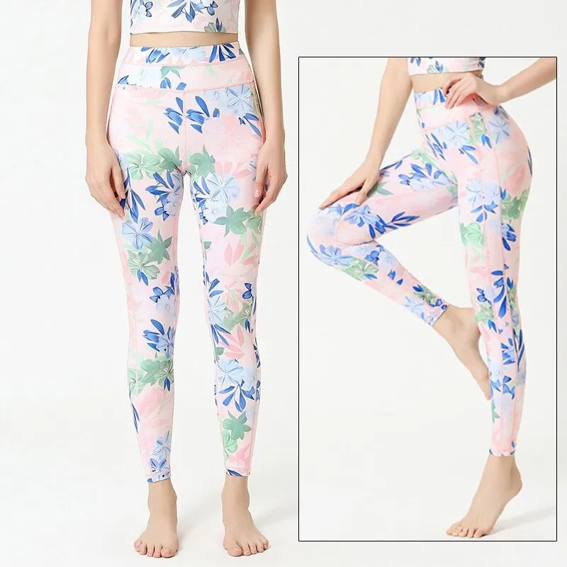 KittenAlarm - Mojoyce Cloud Hide Women Home Yoga Pants Fitness Gym Exercise Sports Leggings High Waist Sexy Long Print Tights Workout Running Trouser