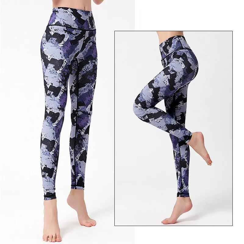 KittenAlarm - Mojoyce Cloud Hide Women Home Yoga Pants Fitness Gym Exercise Sports Leggings High Waist Sexy Long Print Tights Workout Running Trouser