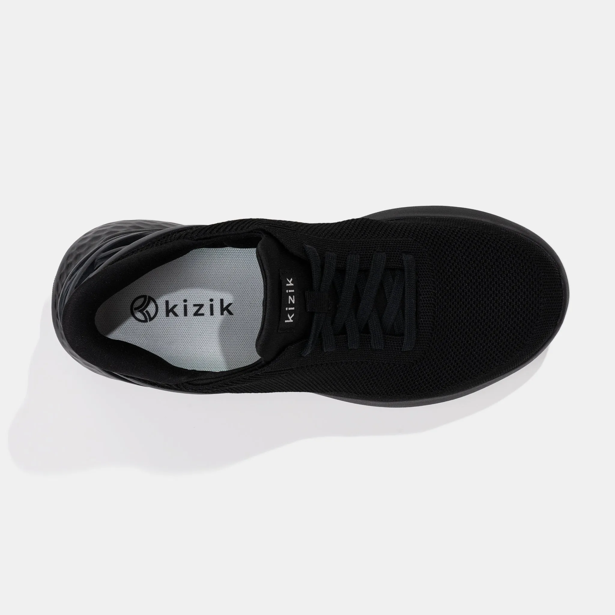 Kizik Athens Mens and Womens Blackout Slip-On Shoes