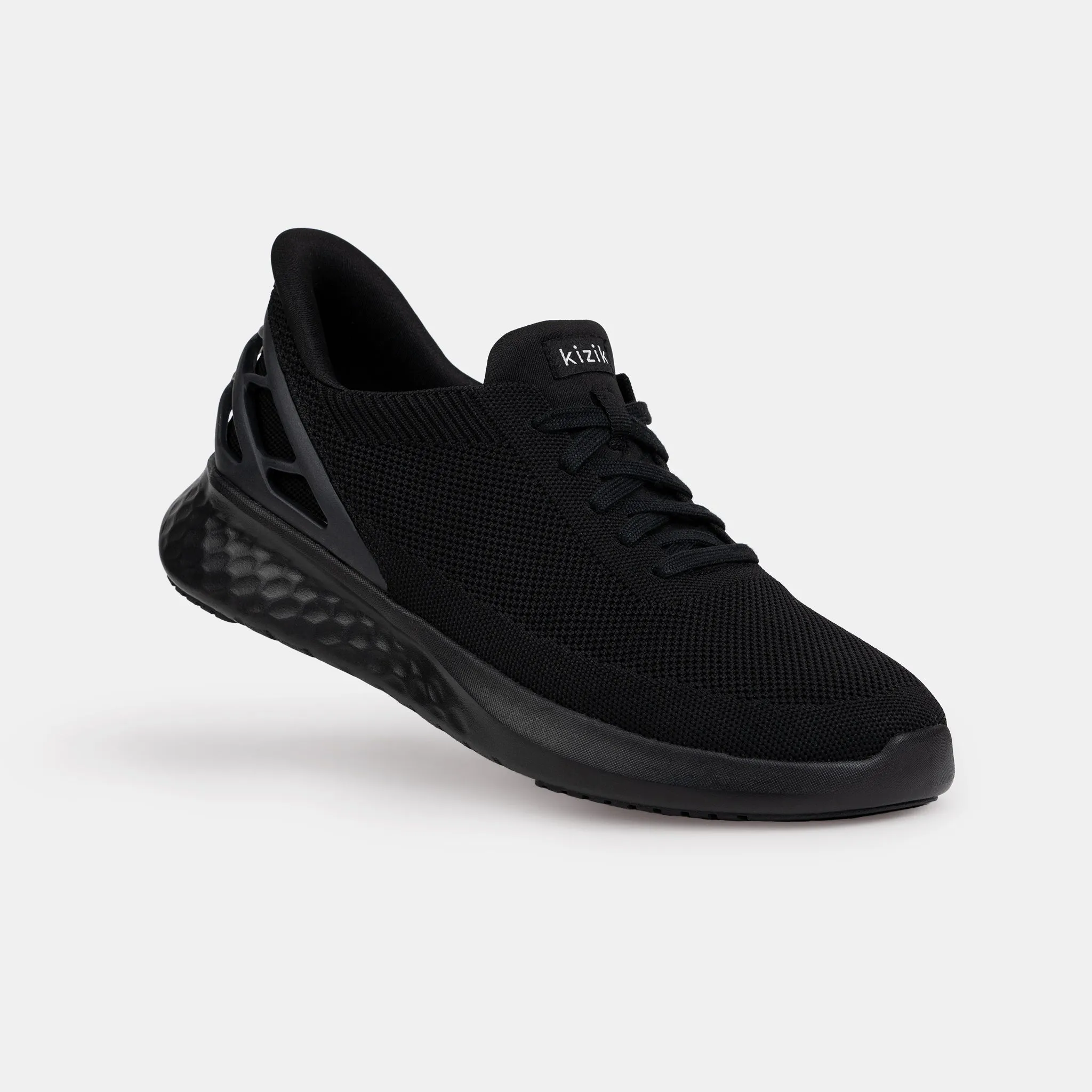 Kizik Athens Mens and Womens Blackout Slip-On Shoes