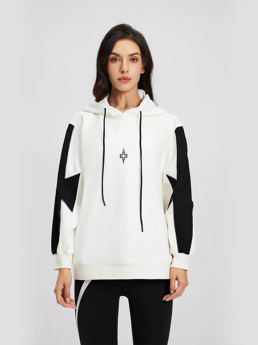 Loose-Fit Hooded Sports Sweatshirt