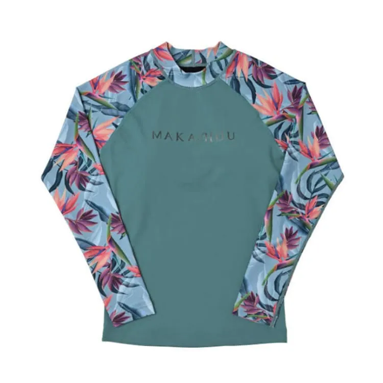 Maka-Hou Women Long Sleeve Rashguard-NETTAI LEAF (Japanese Brand)