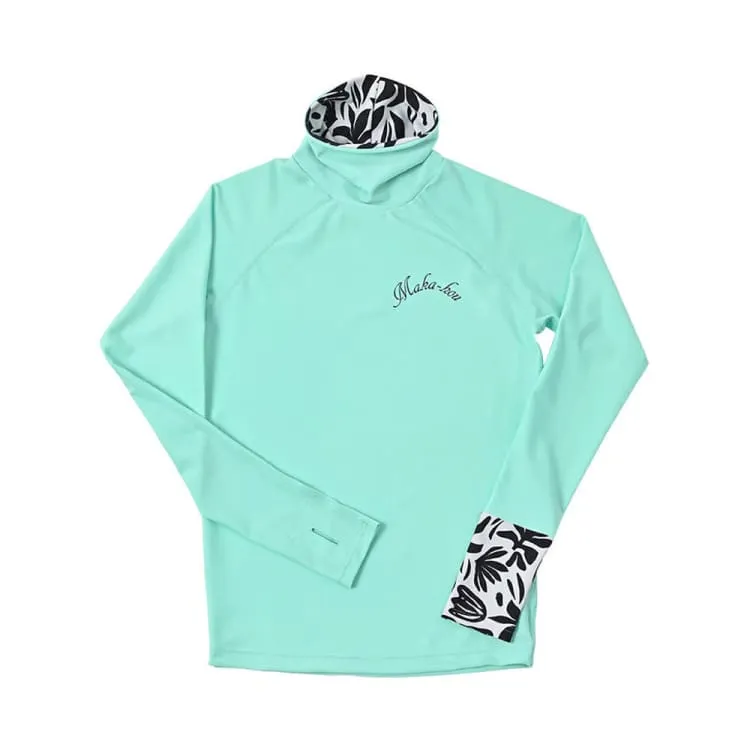 Maka-Hou Women Turtle Neck Rashguard-MINT (Japanese Brand)