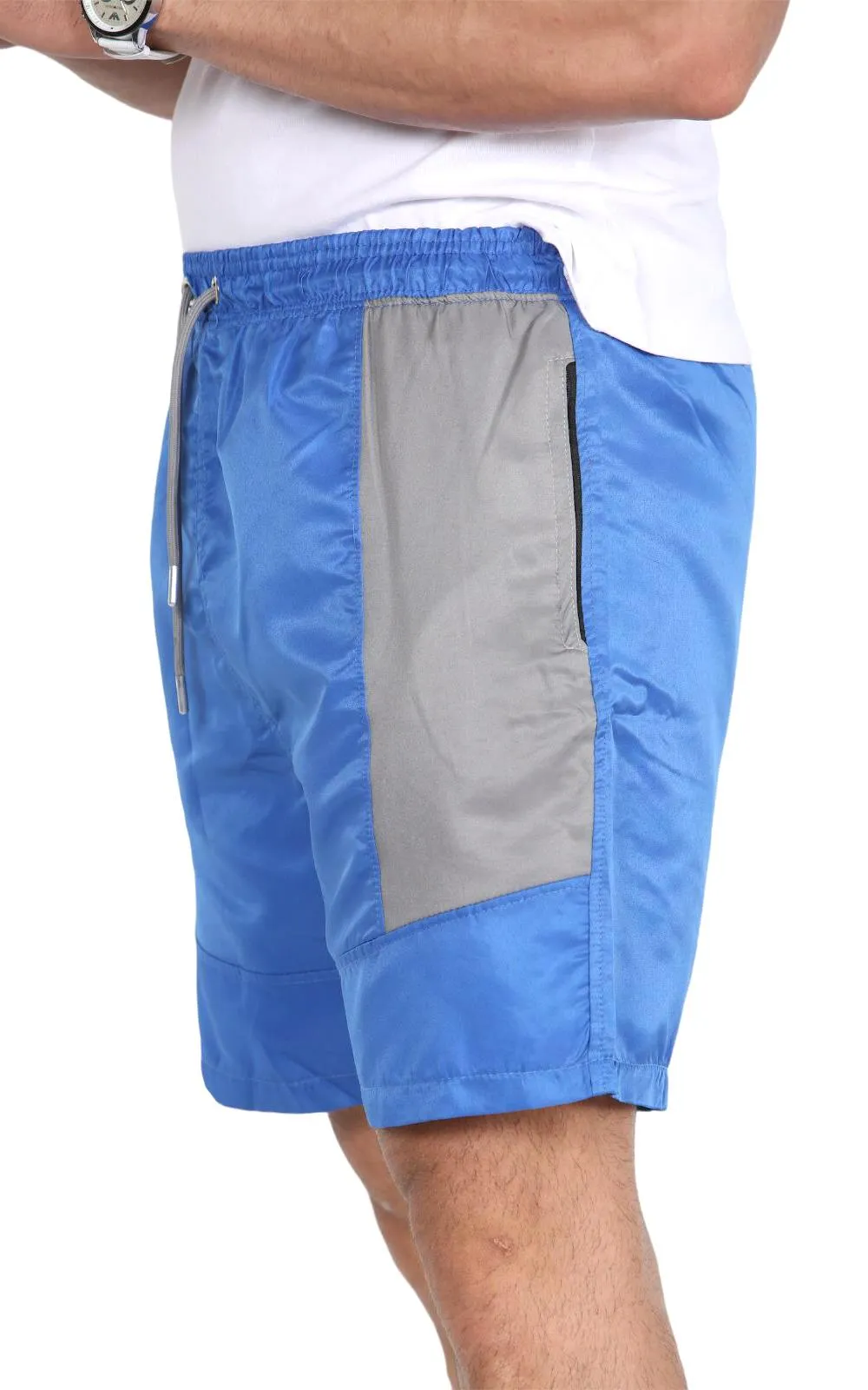 Mens Elastic Waist Fishing Shorts