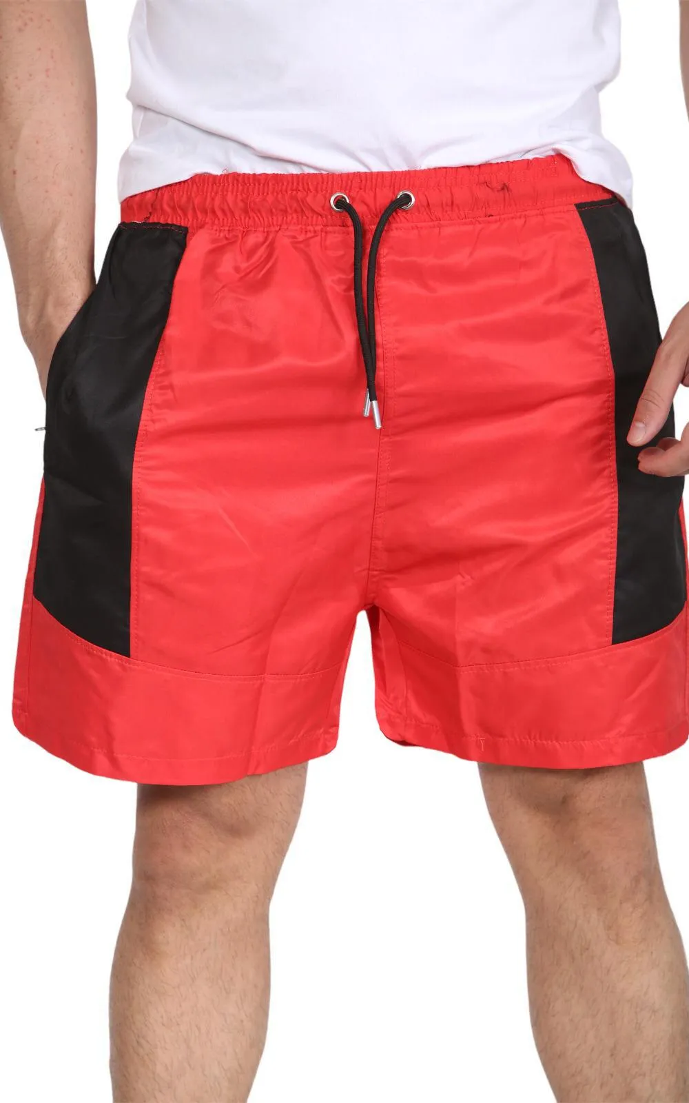 Mens Elastic Waist Fishing Shorts