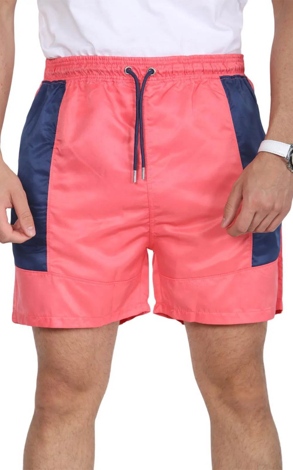 Mens Elastic Waist Fishing Shorts