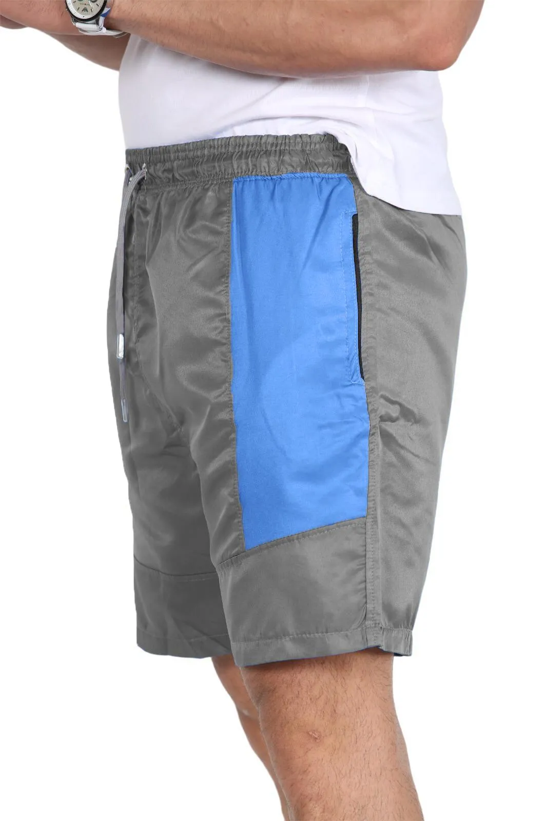 Mens Elastic Waist Fishing Shorts