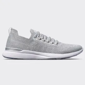 Men's TechLoom Breeze Metallic Silver / White