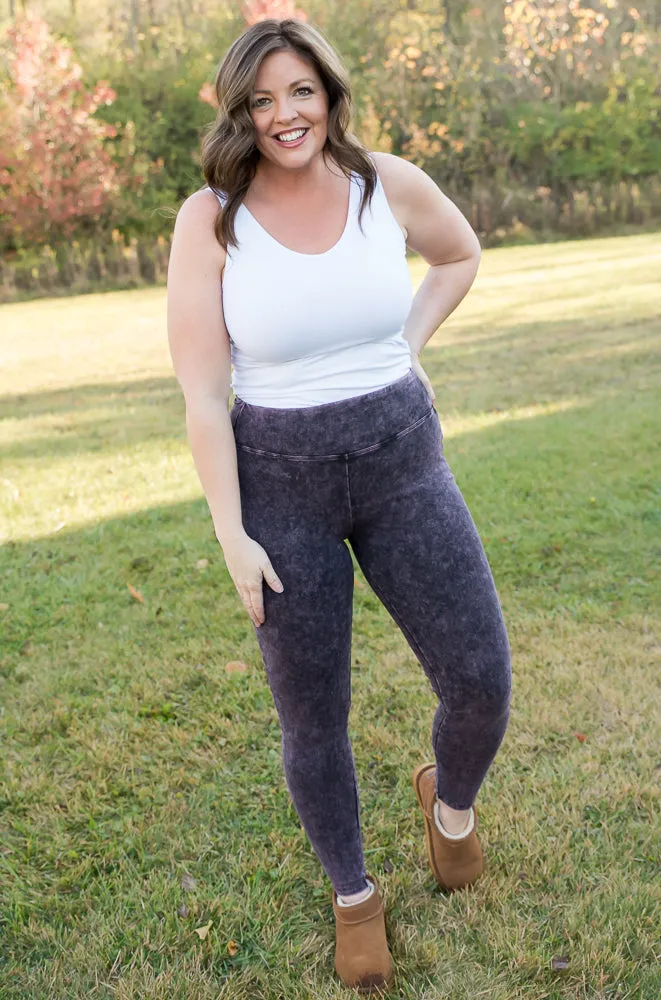 My Mineral Washed Yoga Leggings