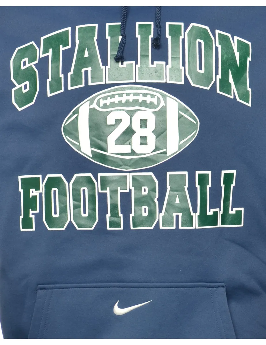 Nike Stallion Football Hooded Sports Sweatshirt - M