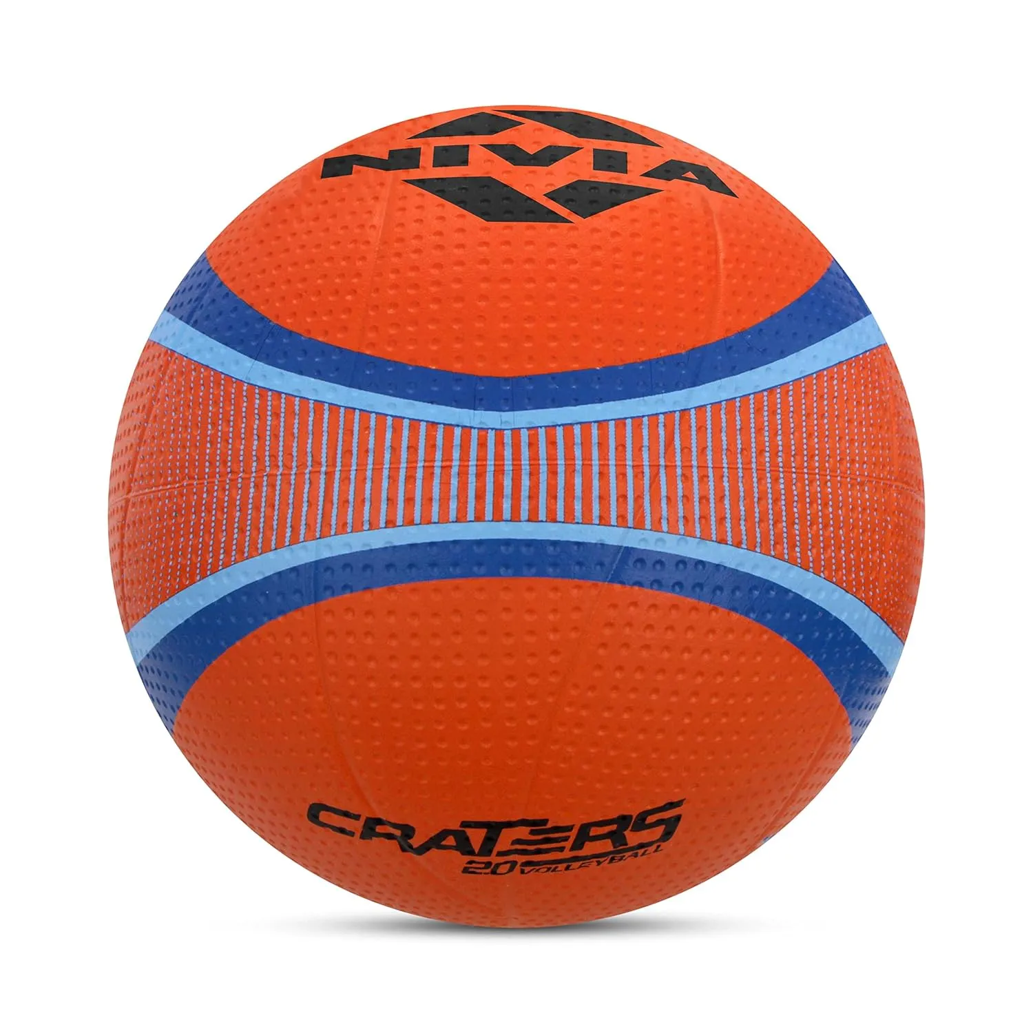 Nivia Craters Volleyball/Rubber Moulded Volleyball/for Indoor/Outdoor/for Men/Women/Volleyball Size - 4 (Orange)