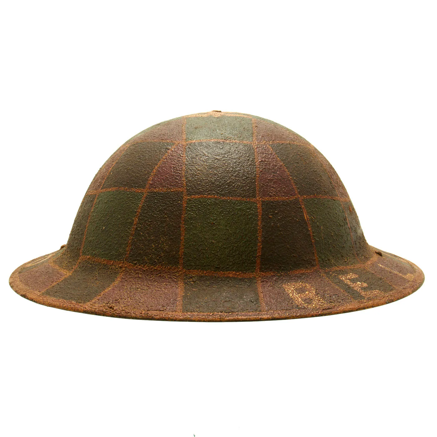 Original U.S. WWI USMC Marine BELLAU WOOD Hand Painted M1917 Doughboy Helmet