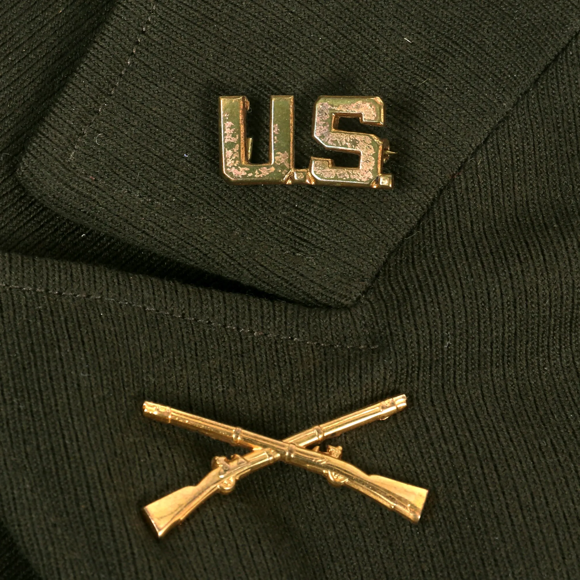 Original U.S. WWII Battle of the Bulge Bronze Star Recipient Uniform & Captured Signed German Flag Grouping - Interview Published Online - Lt. Samuel A. Saldutti, 328th Infantry, 26th Yankee Infantry Division