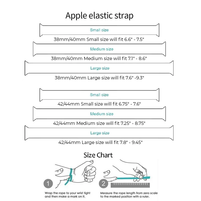 Silicone Loop Sport Elastic, Apple Watch Band Series Watchbands