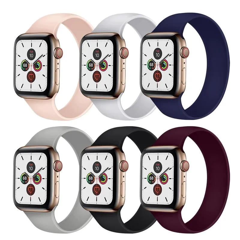 Silicone Loop Sport Elastic, Apple Watch Band Series Watchbands