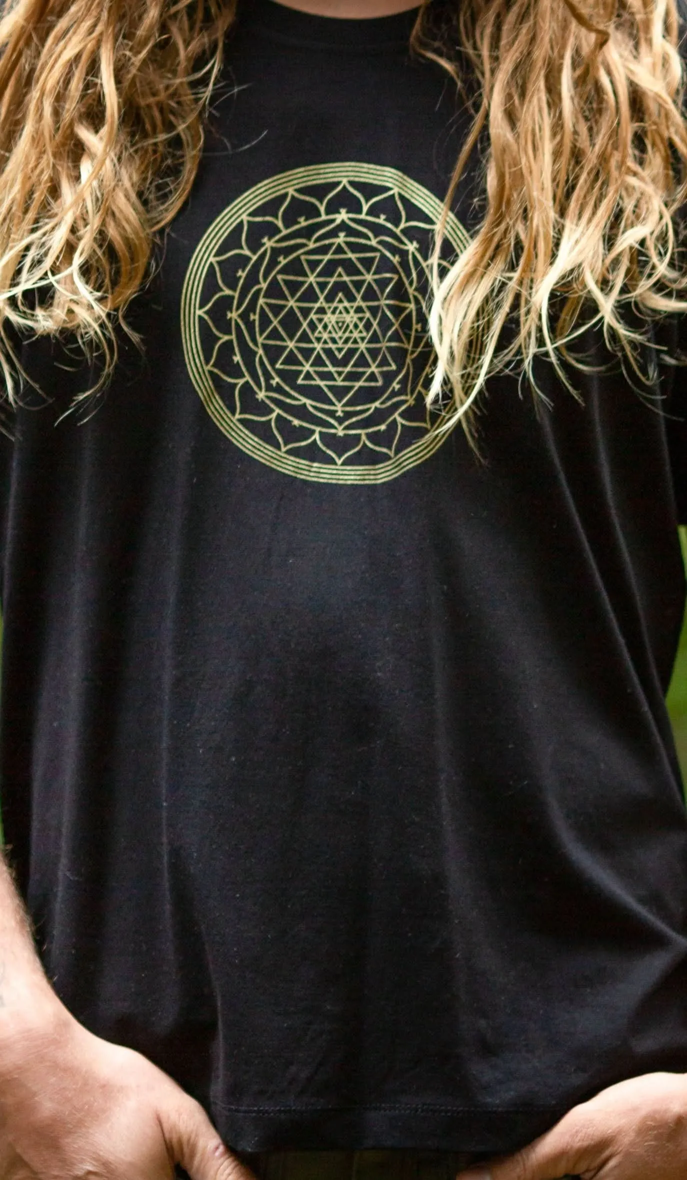 Sri Yantra Hatha T-Shirt - Black