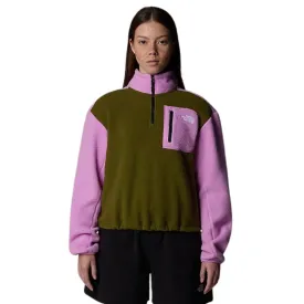 The North Face Womens Fleece Jacket Yumiori ¼ Zip Forest Olive/Dragonfruit