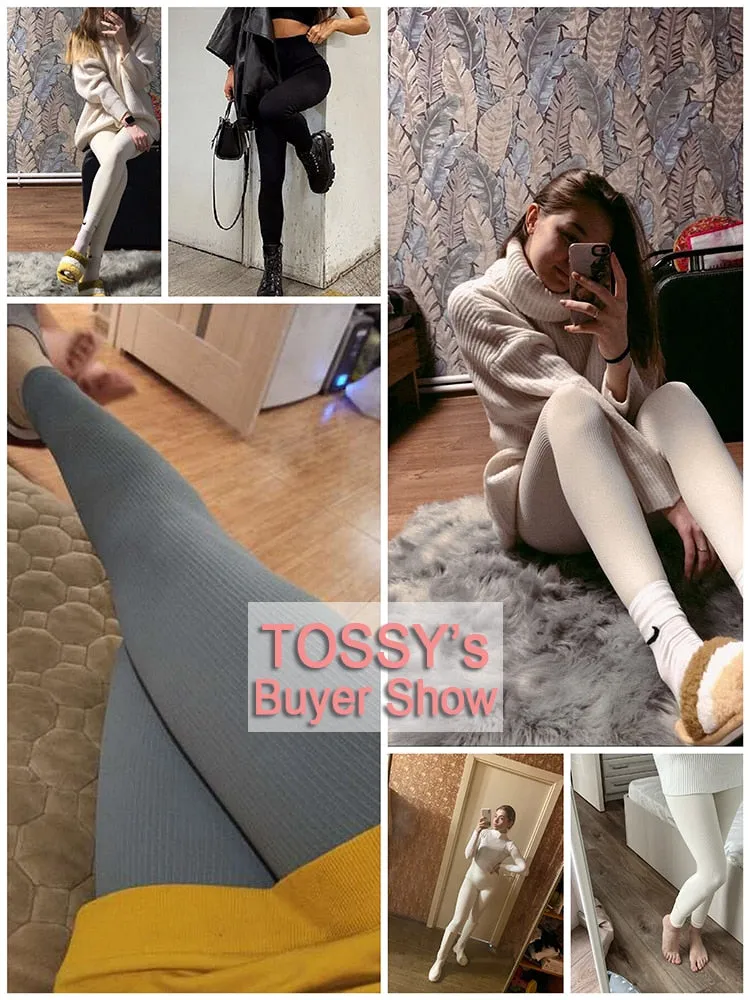 Tossy Ribbed Yoga Leggings Sports Tights Women Seamless Knit Yoga Pants White Femme Gym Leggings Skinny Workout Fitness Push Up