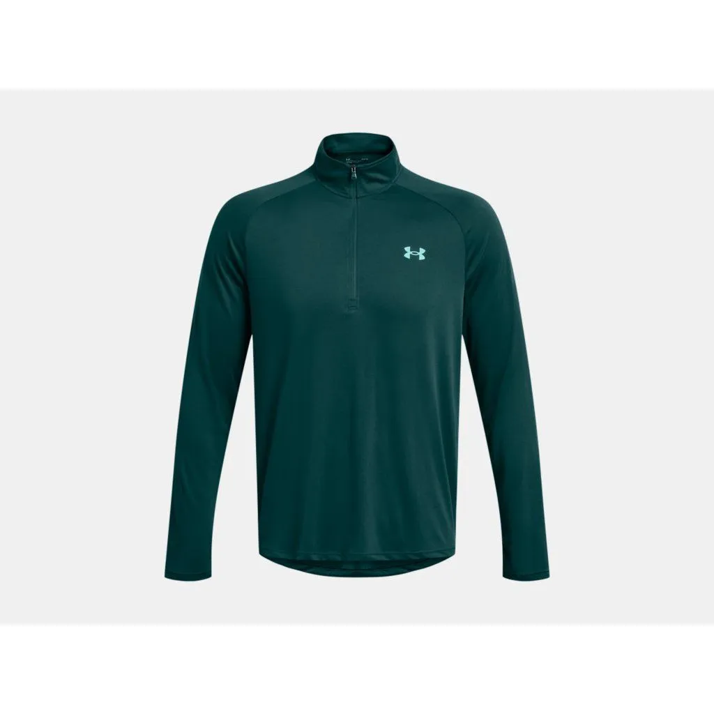 Under Armour Mens Tech 2.0 ½ Zip Long Sleeve Top Hydro Teal