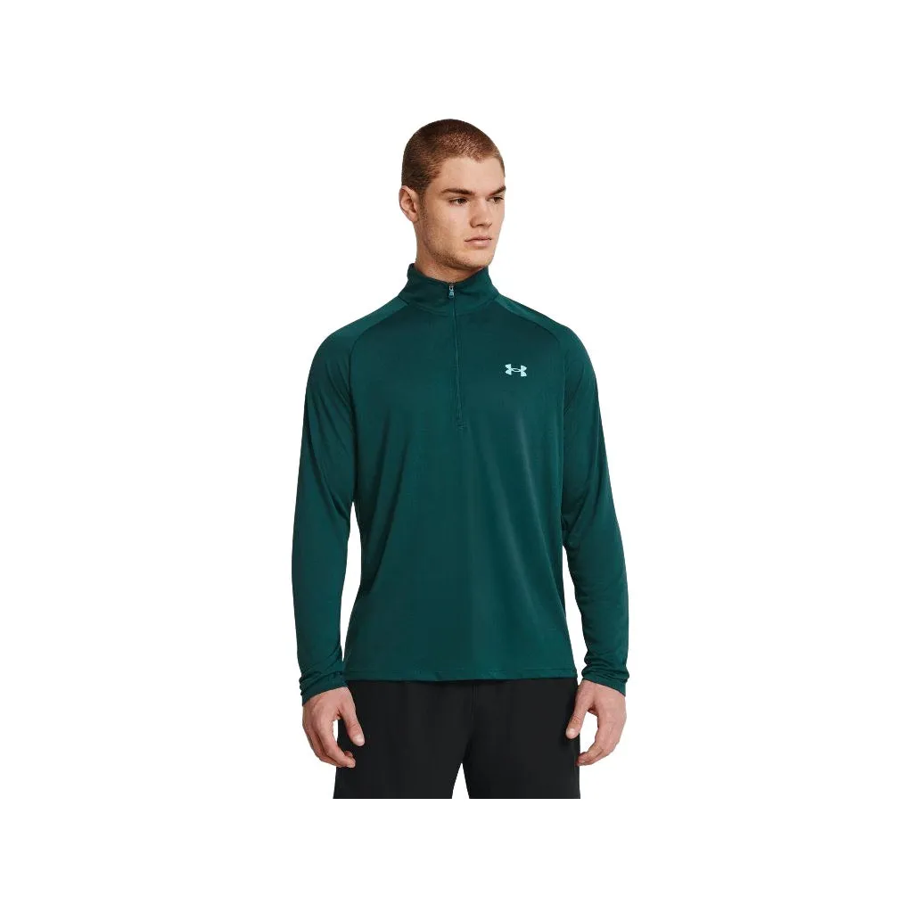 Under Armour Mens Tech 2.0 ½ Zip Long Sleeve Top Hydro Teal