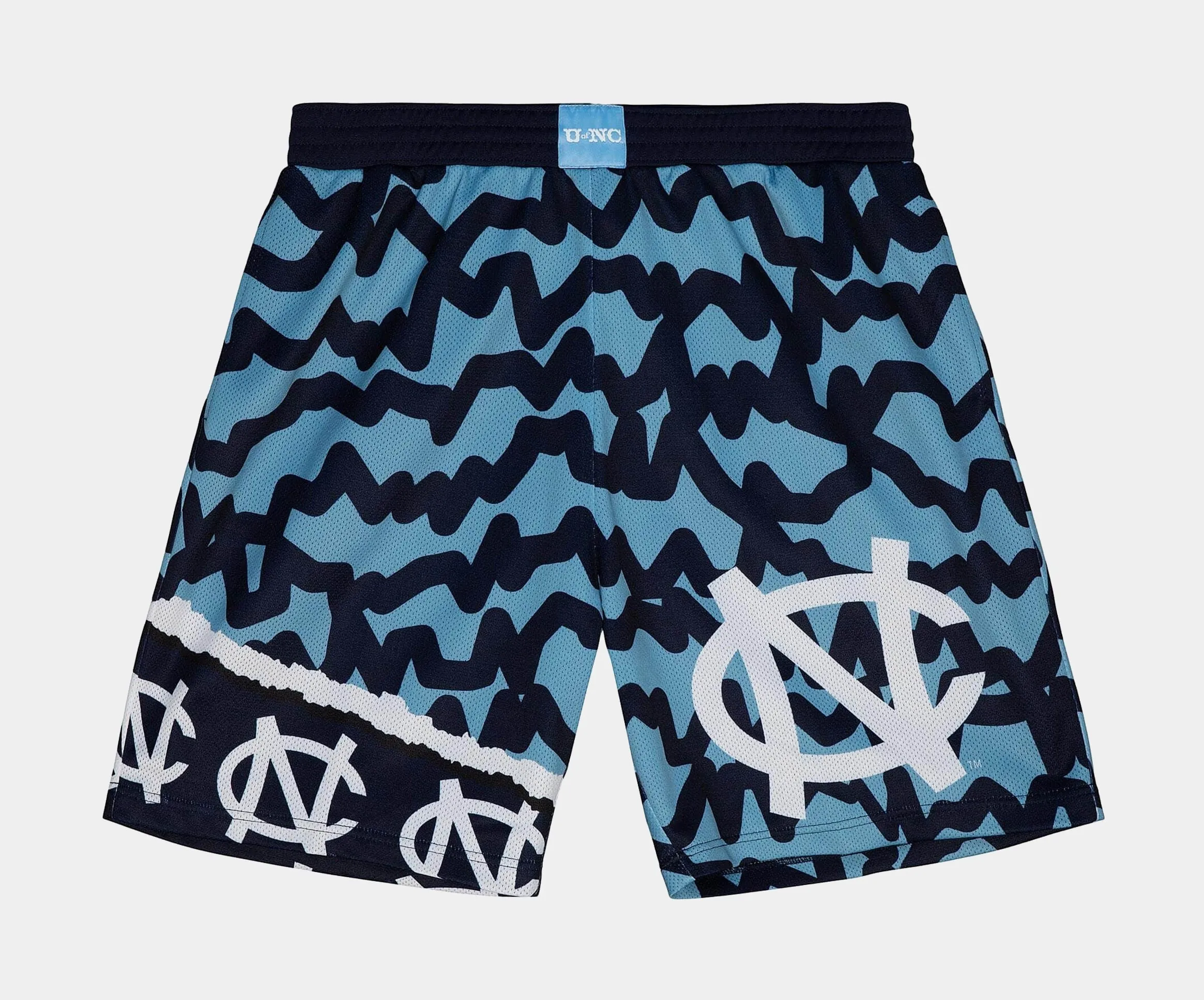 University Of North Carolina Jumbotron 2.0 Sublimated Shorts Mens Shorts (Black/Blue)