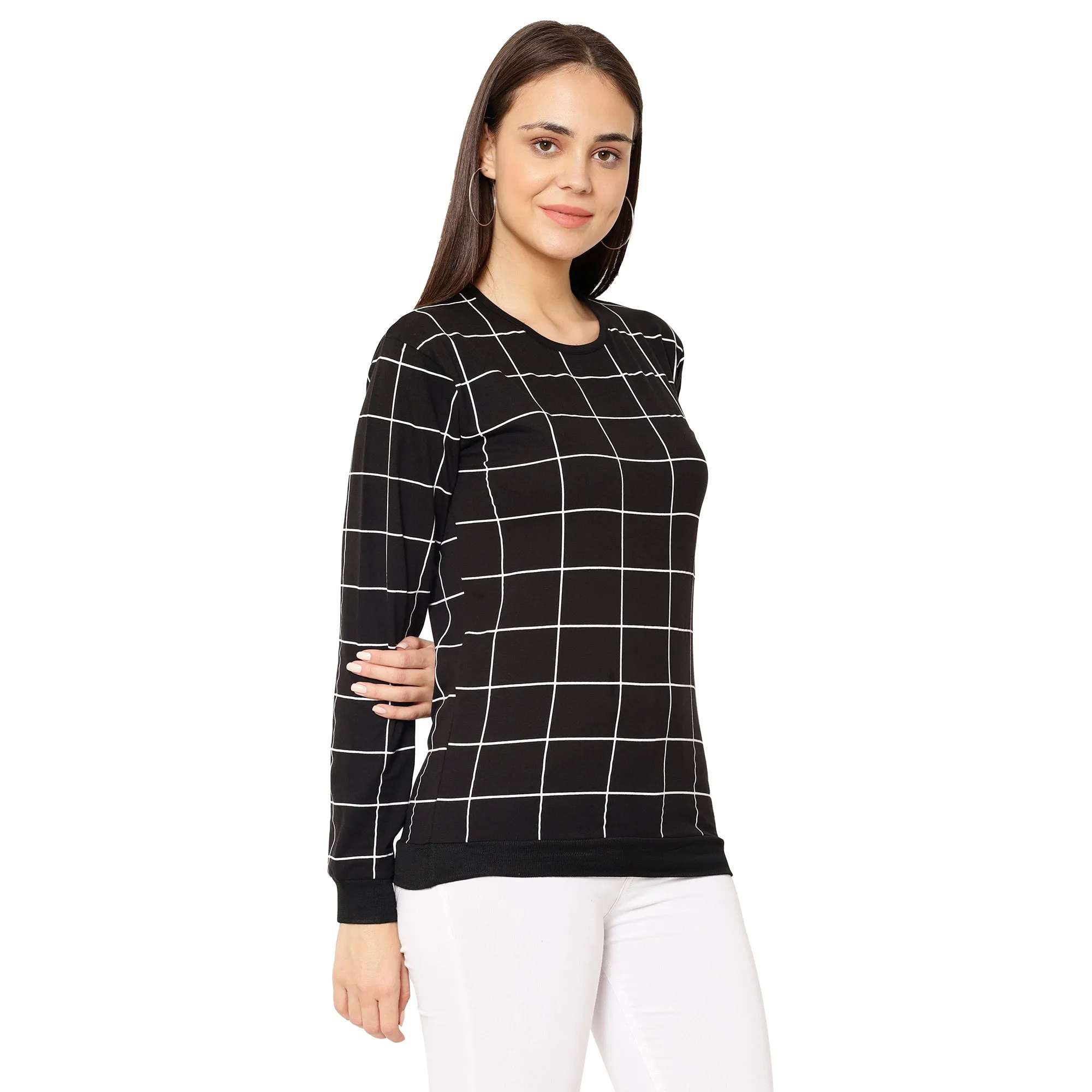 Vimal Jonney Black Color Full Sleeve Tshirt For Women