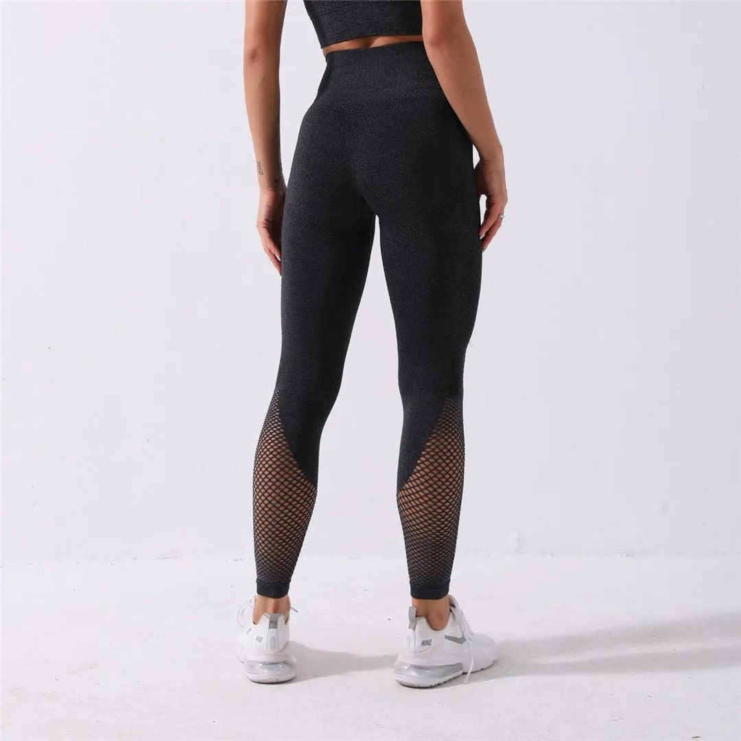 Women High Waist Sports Leggins Seamless Fitness Leggings Gym Fitness Booty Leggings Running Yoga Pants Butt Leggings Lady A020P