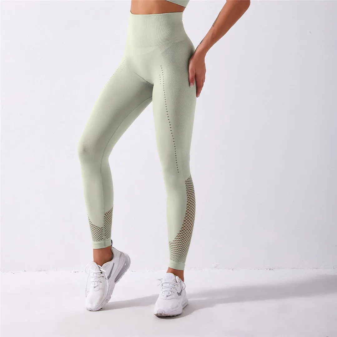 Women High Waist Sports Leggins Seamless Fitness Leggings Gym Fitness Booty Leggings Running Yoga Pants Butt Leggings Lady A020P