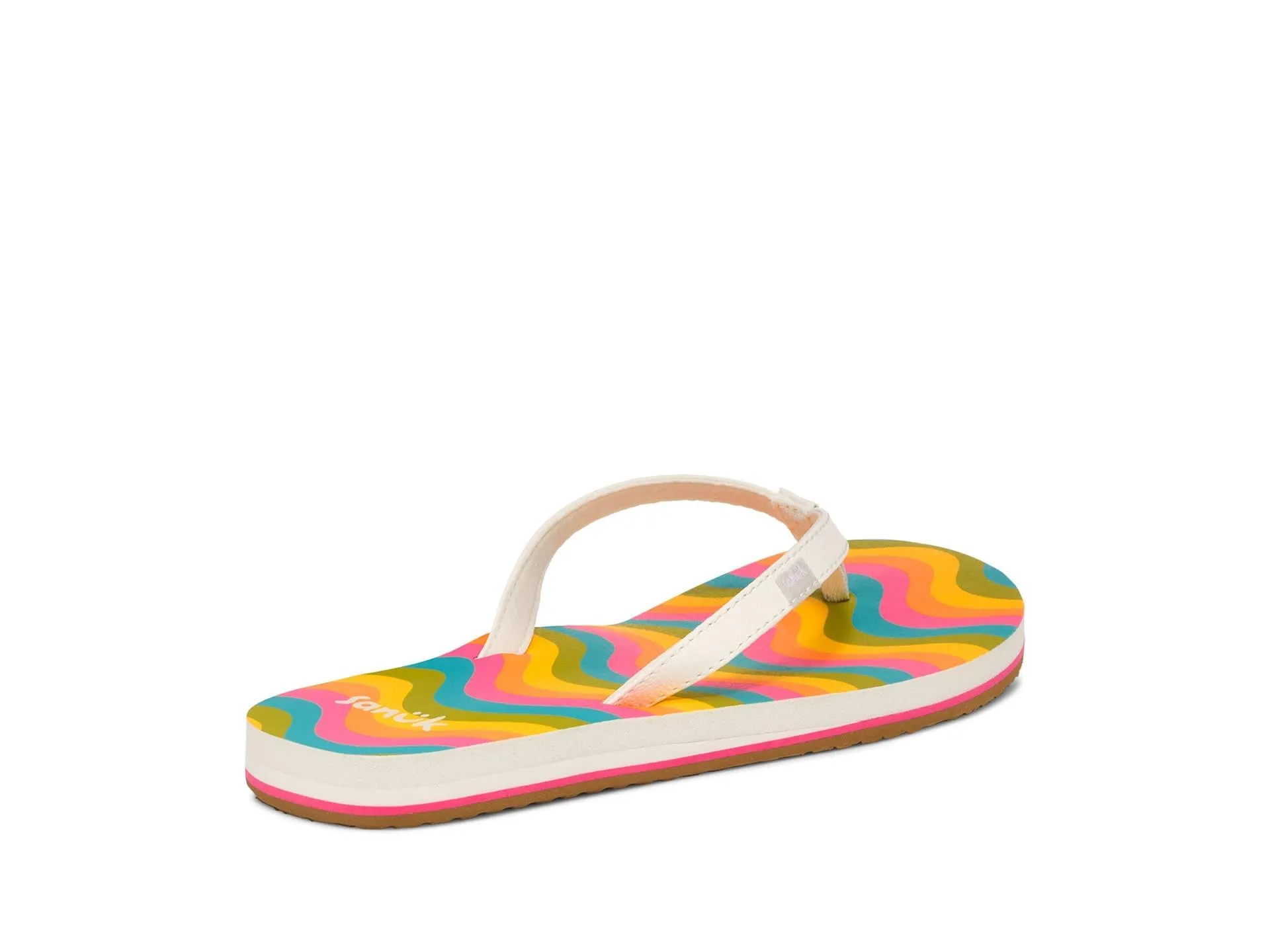 Women's Shoes Sanuk YOGA JOY RAINBOW Flip Flop Toe Post Sandals 1159270 RAINBOW