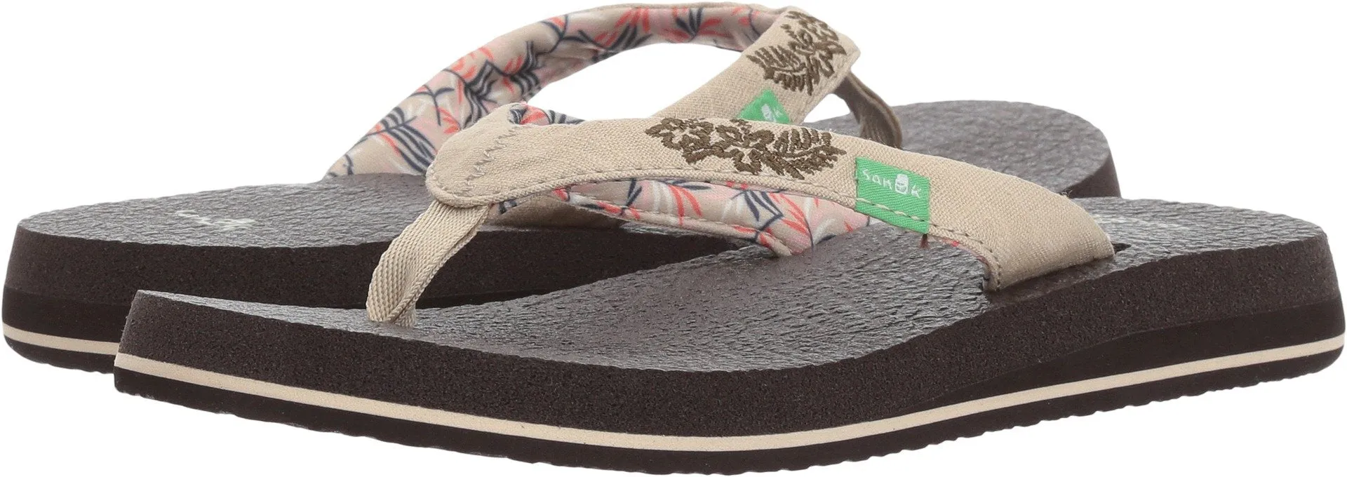 Women's Shoes Sanuk YOGA PARADISE 2 Flip Flop Sandals 1091869 NATURAL PARADISE