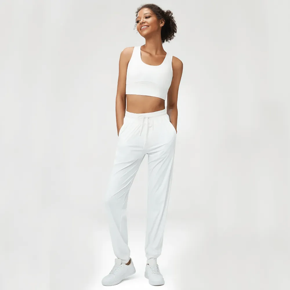 Women's Stylish Joggers and Sports Bra Set - SF2089