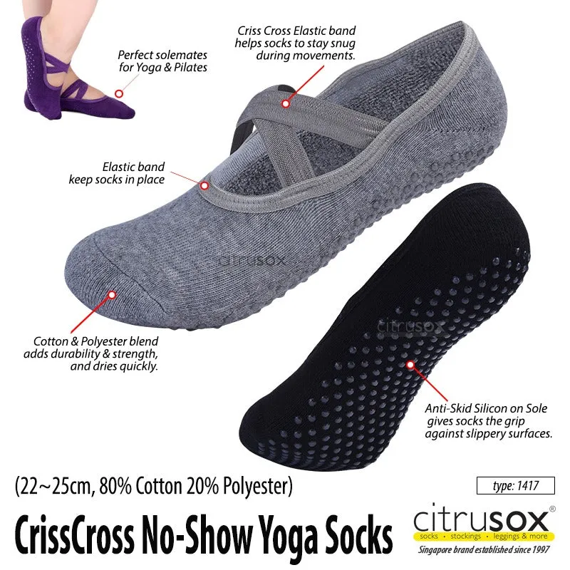 Yoga Anti-Skid Grip No-Show Barre Socks