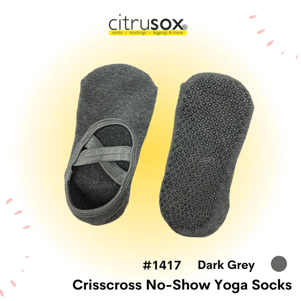 Yoga Anti-Skid Grip No-Show Barre Socks