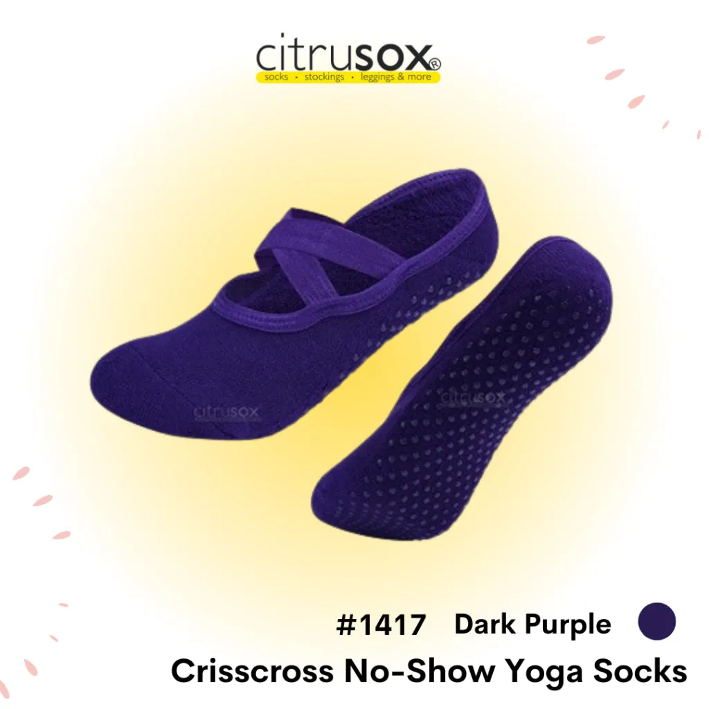 Yoga Anti-Skid Grip No-Show Barre Socks